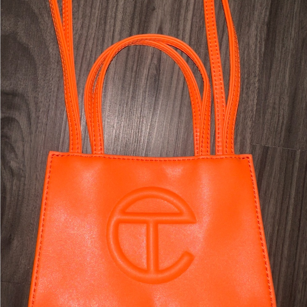Telfar Orange Mini Bag With Structured Design - image 3